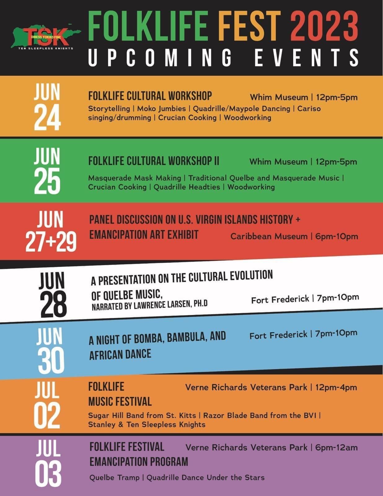 FOLKLIFE FESTIVAL EMANCIPATION PROGRAM My Virgin Islands
